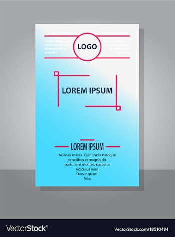 Brochure cover design abstract roll up modern vector image