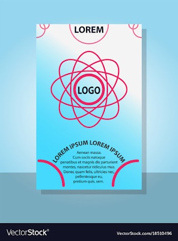 Brochure cover design abstract roll up modern vector image