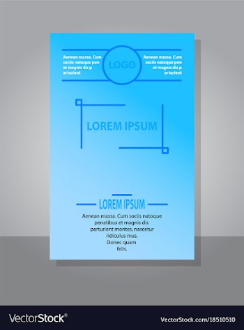 Brochure cover design abstract roll up modern vector image