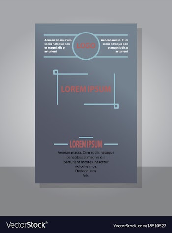 Brochure cover design abstract roll up modern vector image