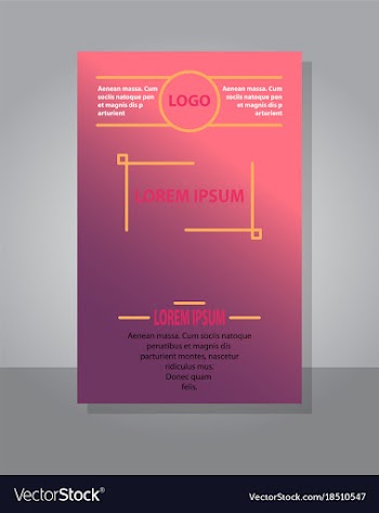 Brochure cover design abstract roll up modern vector image