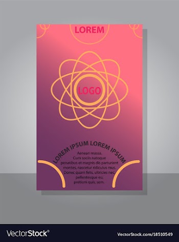 Brochure cover design abstract roll up modern vector image