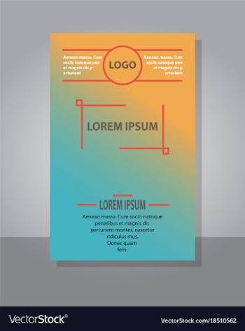 Brochure cover design abstract roll up modern vector image