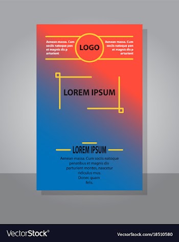 Brochure cover design abstract roll up modern vector image