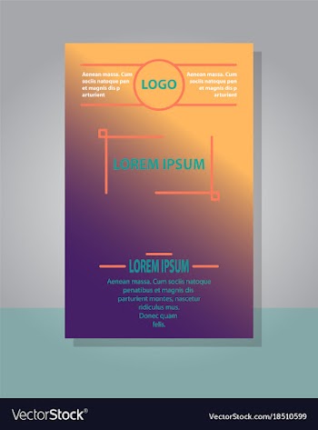 Brochure cover design abstract roll up modern vector image