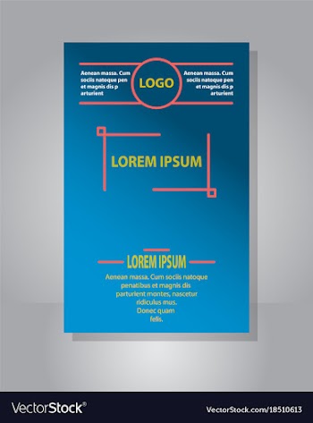 Brochure cover design abstract roll up modern vector image