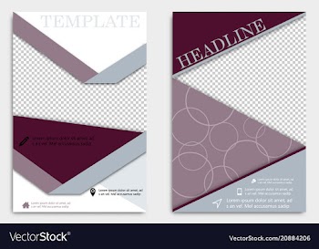 Brochure design brochure template creative vector image
