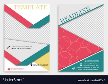 Brochure design brochure template creative vector image
