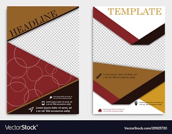 Brochure design brochure template creative vector image