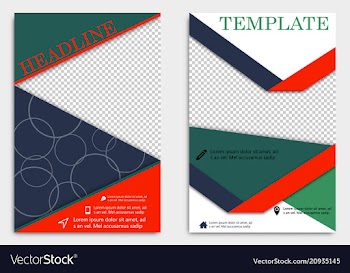 Brochure design brochure template creative vector image
