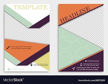 Brochure design brochure template creative vector image