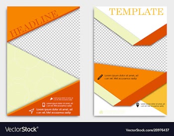 Brochure design brochure template creative vector image