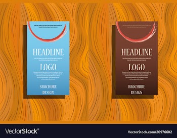 Brochure design brochure template creative vector image