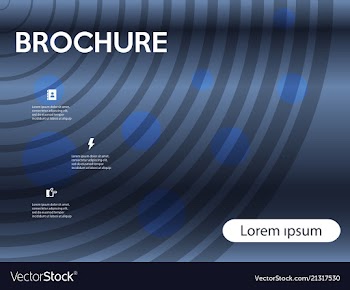 Brochure design brochure template creative vector image
