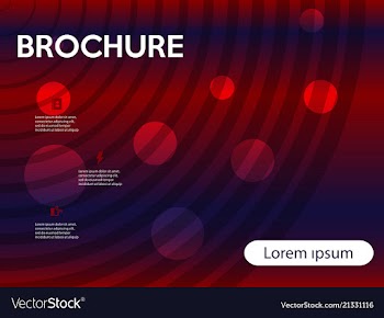 Brochure design brochure template creative vector image