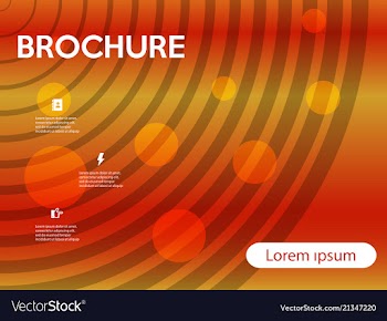Brochure design brochure template creative vector image