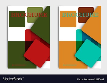 Brochure design brochure template creative vector image