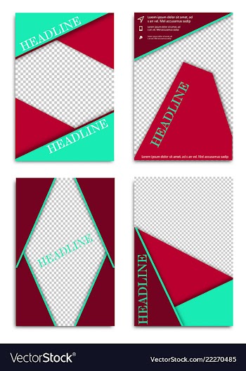Brochure design brochure template creative vector image