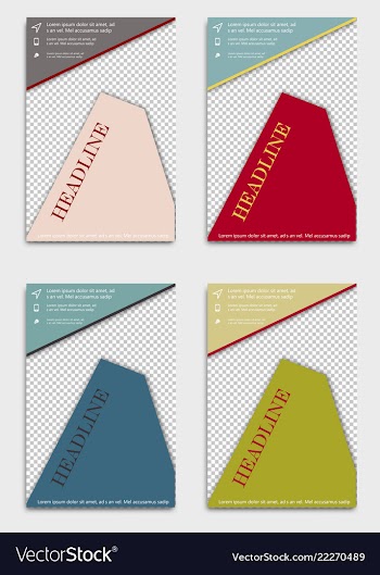 Brochure design brochure template creative vector image
