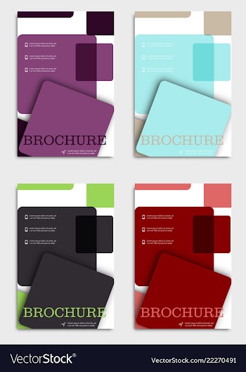 Brochure design brochure template creative vector image