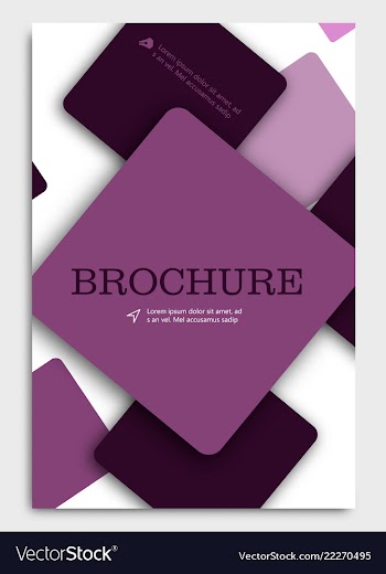 Brochure design brochure template creative vector image