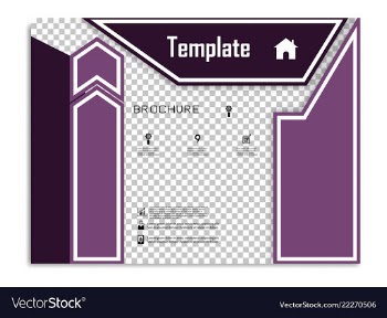 Brochure design brochure template creative vector image