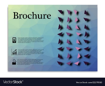 Brochure design brochure template creative vector image