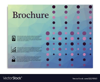 Brochure design brochure template creative vector image