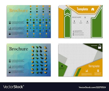 Brochure design brochure template creative vector image