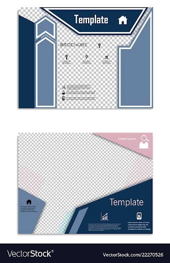 Brochure design brochure template creative vector image