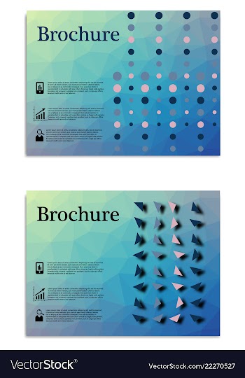 Brochure design brochure template creative vector image