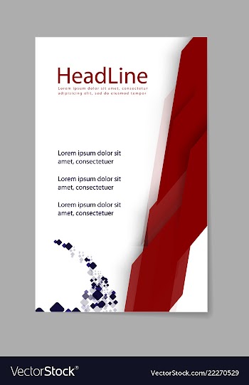 Brochure design brochure template creative vector image