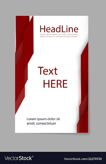 Brochure design brochure template creative vector image