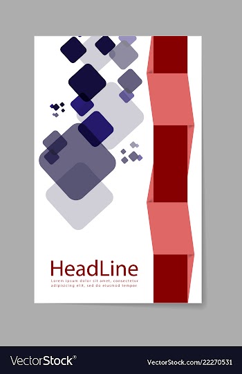 Brochure design brochure template creative vector image