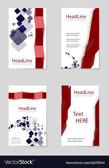 Brochure design brochure template creative vector image