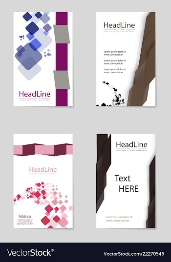 Brochure design brochure template creative vector image