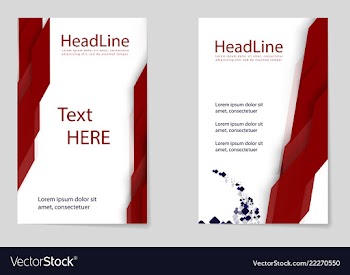 Brochure design brochure template creative vector image