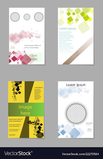 Brochure design brochure template creative vector image