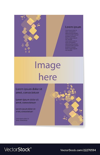 Brochure design brochure template creative vector image