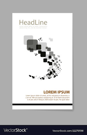 Brochure design brochure template creative vector image