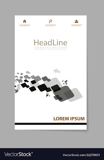 Brochure design brochure template creative vector image