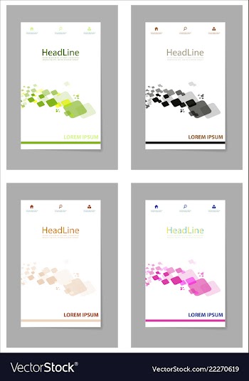 Brochure design brochure template creative vector image