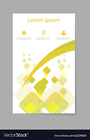 Brochure design brochure template creative vector image