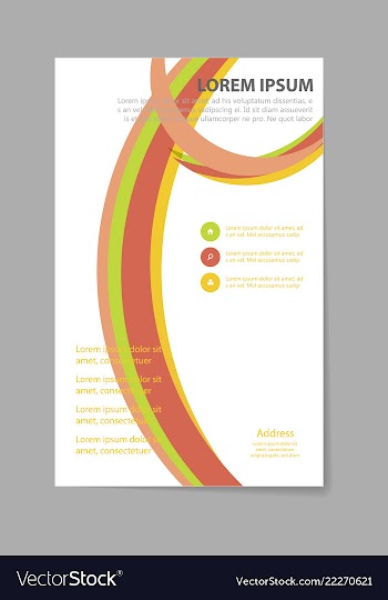 Brochure design brochure template creative vector image