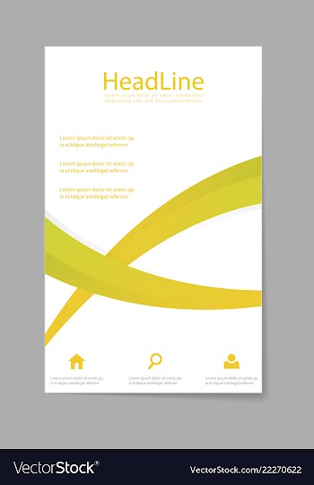 Brochure design brochure template creative vector image