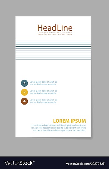 Brochure design brochure template creative vector image