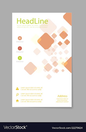 Brochure design brochure template creative vector image