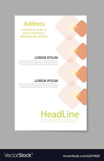 Brochure design brochure template creative vector image