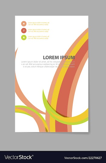 Brochure design brochure template creative vector image