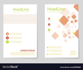 Brochure design brochure template creative vector image